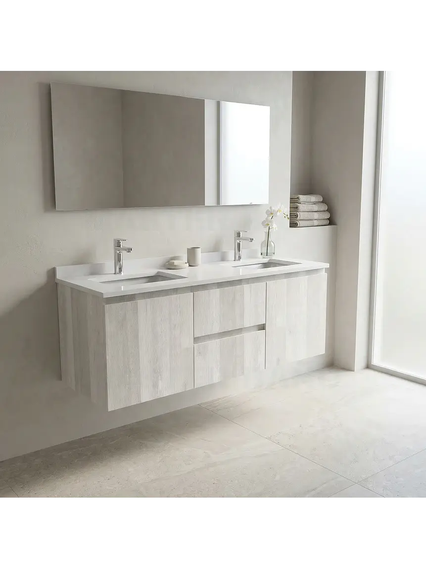 Mueble vanitorio Doble Aéreo  de 120 cm /  M2-1223 -DA / Legno 1