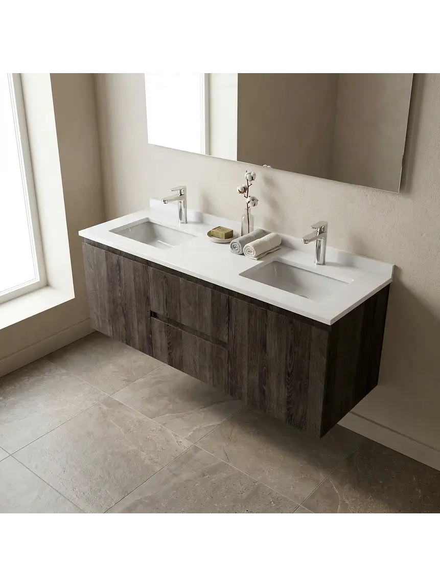 Mueble vanitorio Doble Aéreo  de 120 cm /  M2-1223 -DA / Espresso 1