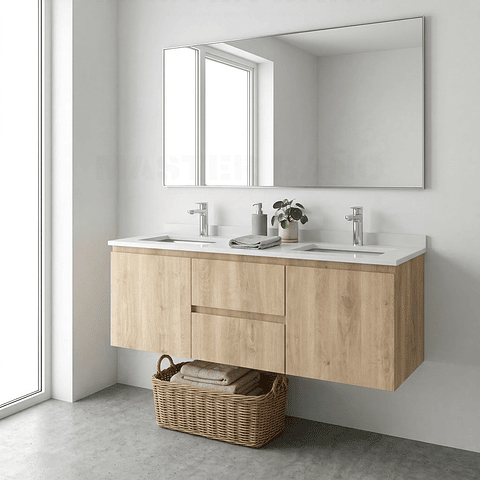 Mueble vanitorio Doble Aéreo  de 120 cm /  M2-1223 -DA / Jerez