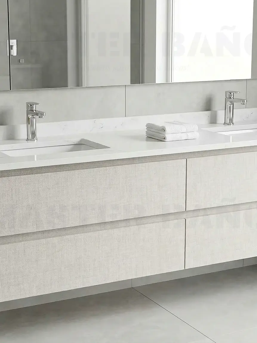 Mueble vanitorio Doble Aéreo  de 200 cm /  M2-2038 -DA / Giorno 1