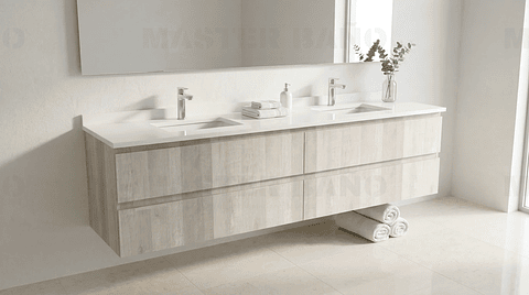 Mueble vanitorio Doble Aéreo  de 200 cm /  M2-2038 -DA / Legno