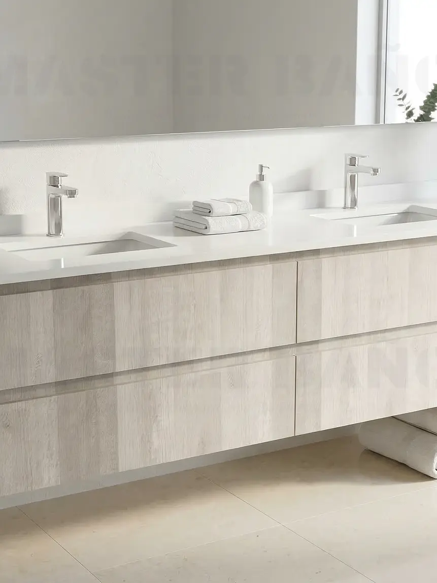 Mueble vanitorio Doble Aéreo  de 200 cm /  M2-2038 -DA / Legno 1