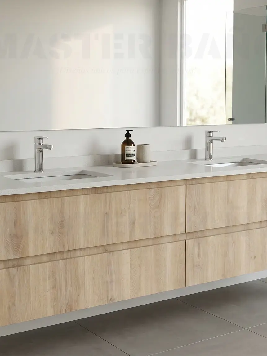 Mueble vanitorio Doble Aéreo  de 200 cm /  M2-2238 -DA / Jerez 1