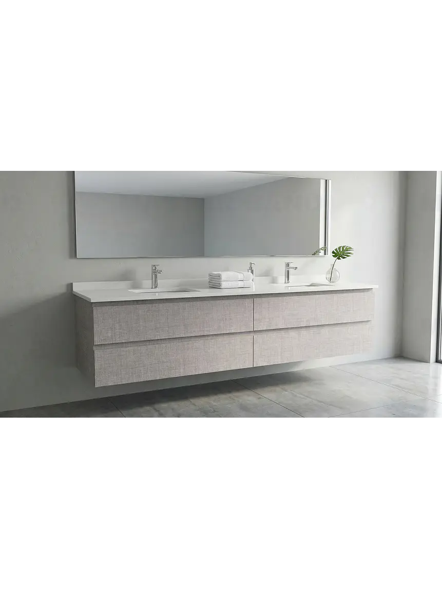 Mueble vanitorio Doble Aéreo  de 200 cm /  M2-2038 -DA / Notte 1