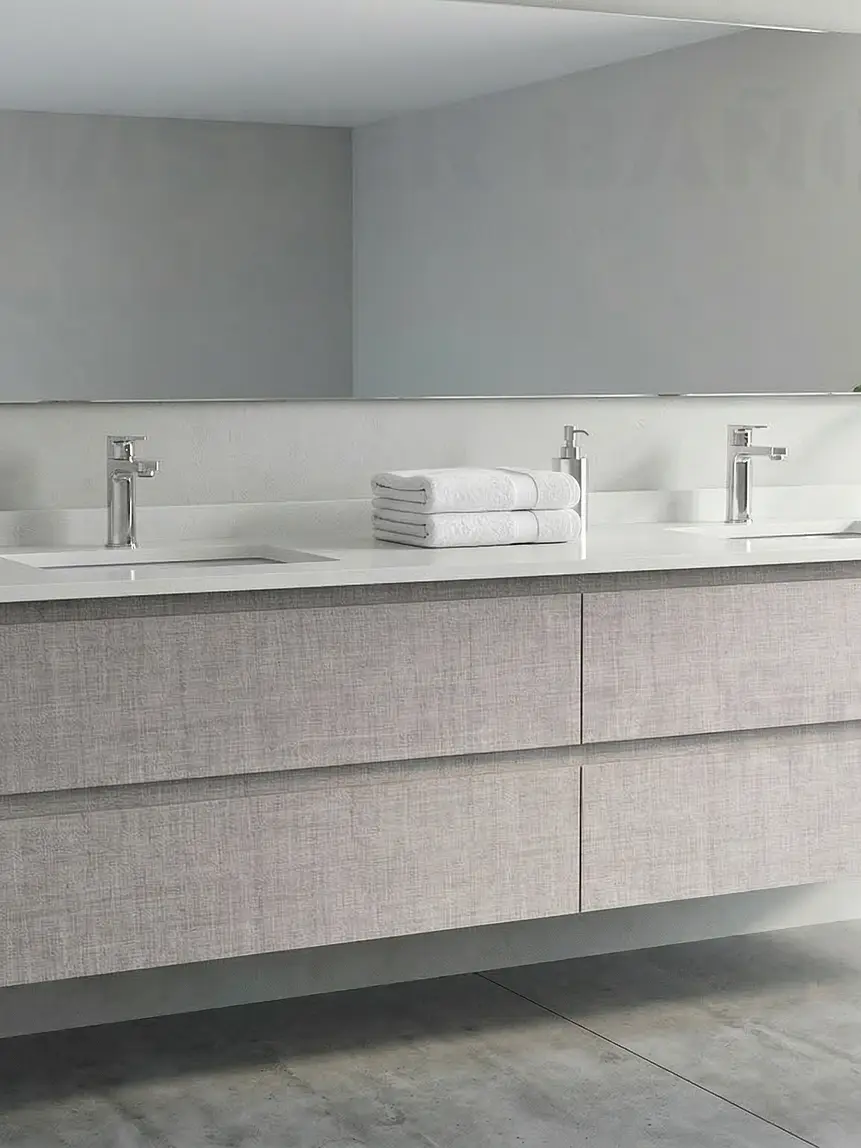 Mueble vanitorio Doble Aéreo  de 200 cm /  M2-2038 -DA / Notte 1