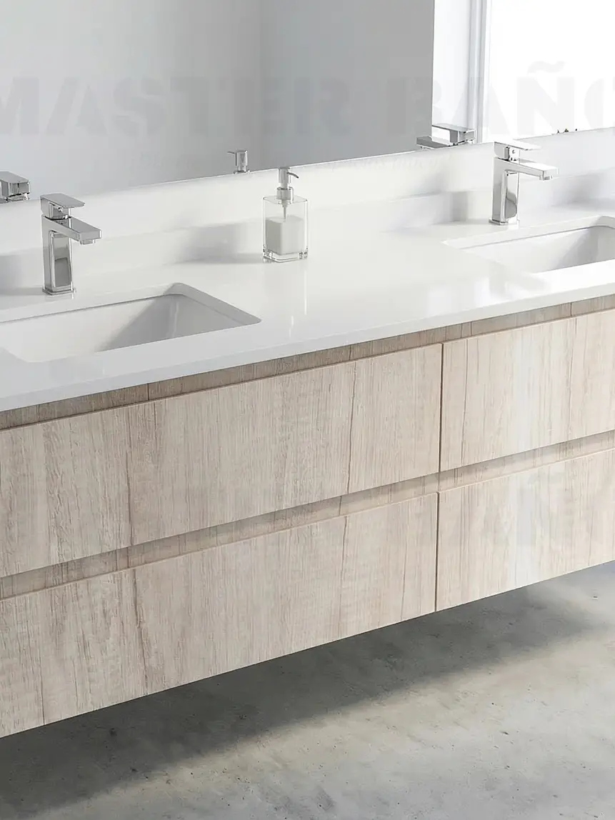 Mueble vanitorio Doble Aéreo  de 200 cm /  M2-2038 -DA / Toscana 1