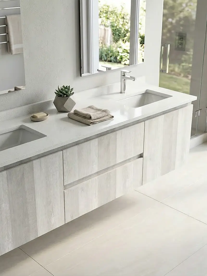 Mueble vanitorio Doble Aéreo  de 160 cm /  M2-1623 -DA /Legno 1