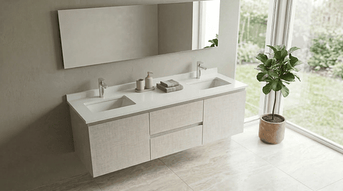 Mueble vanitorio Doble Aéreo  de 150 cm /  M2-1523 -DA / Giorno