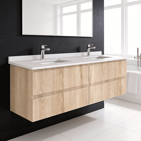 Mueble vanitorio Doble Aéreo  de 140 cm /  M5-1423 -DA / Cava