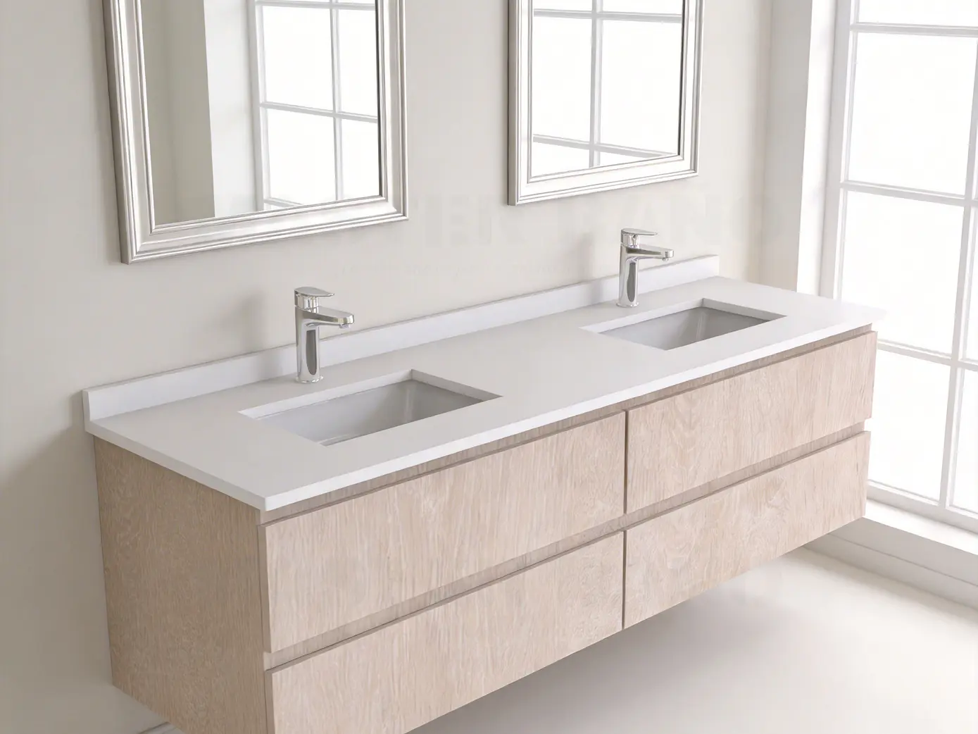 Mueble vanitorio Doble Aéreo  de 140 cm /  M5-1423 -DA / Provenzal 1