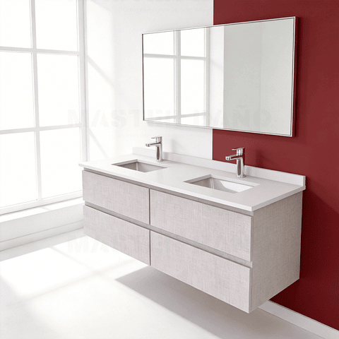 Mueble vanitorio Doble Aéreo  de 140 cm /  M5-1423 -DA / Giorno