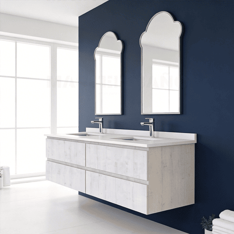 Mueble vanitorio Doble Aéreo  de 140 cm /  M5-1423 -DA / Alaska