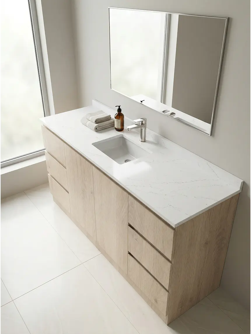 Mueble vanitorio simple al piso de 180 cm / M2-1838 / Jerez 1