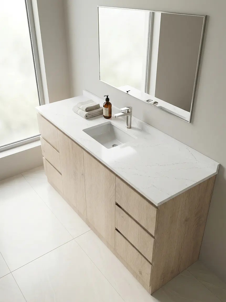 Mueble vanitorio simple al piso de 180 cm / M2-1838 / Jerez 1