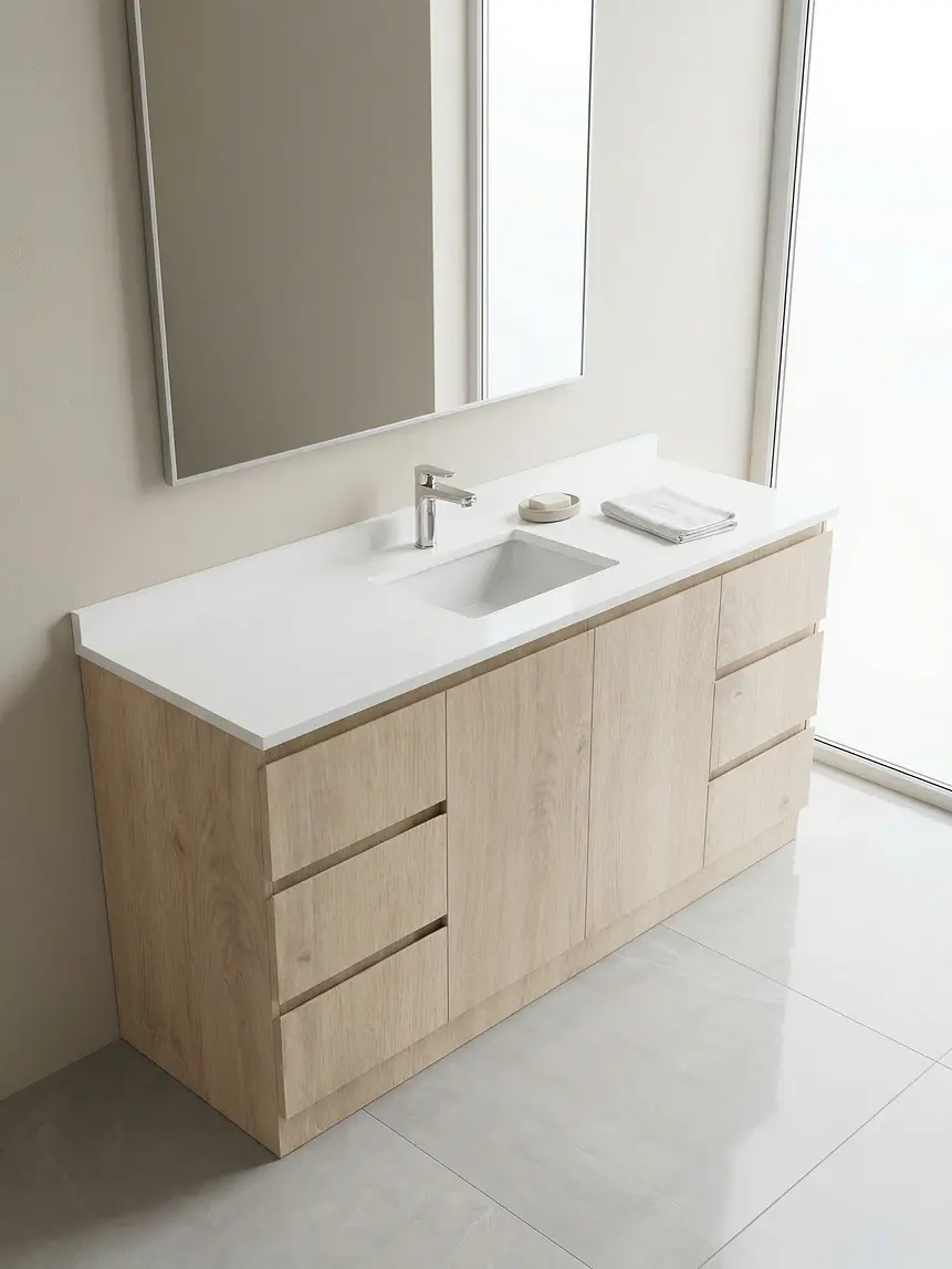 Mueble vanitorio simple al piso de 190cm / M2-1938 / Jerez 1