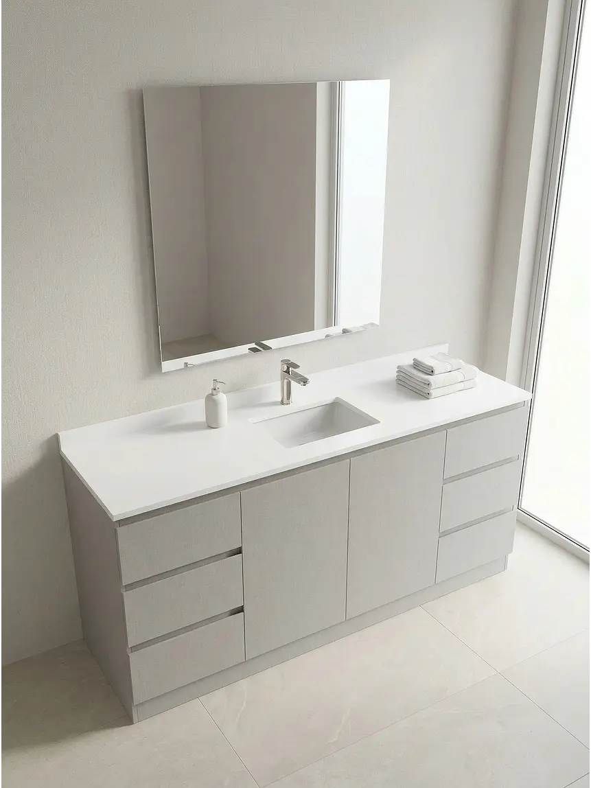 Mueble vanitorio simple al piso de 190cm / M2-1938 / Giorno 1