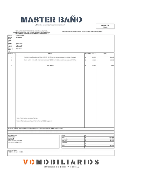 Cotizacion VC-001062