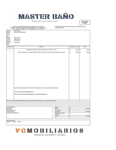 Cotizacion VC-001072