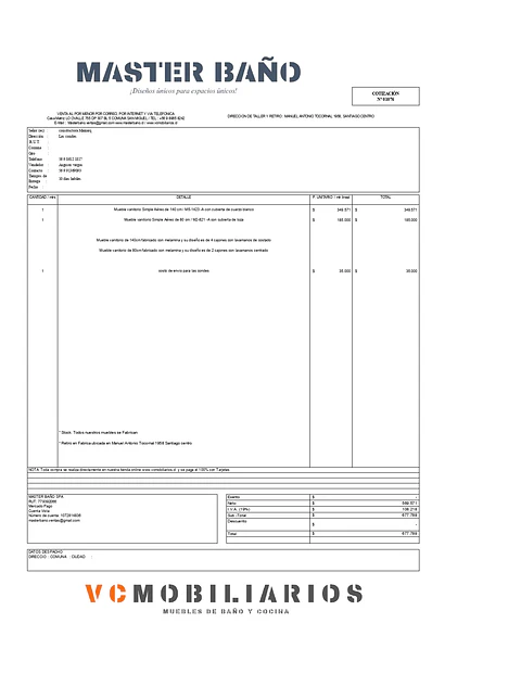 Cotizacion VC-001076