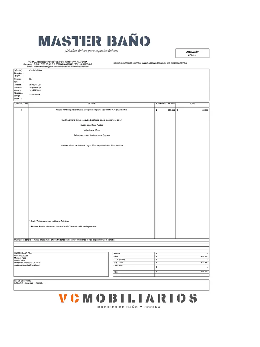 Cotizacion VC-001115 1
