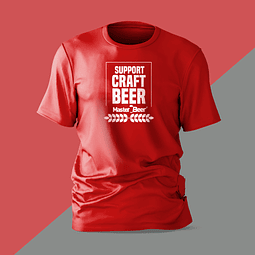 Camiseta - Hombre - Support Craft Beer 