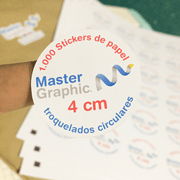 1.000 Stickers 4cm Circulares