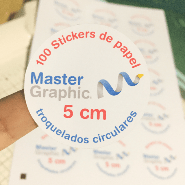 100 Stickers 5cm circulares