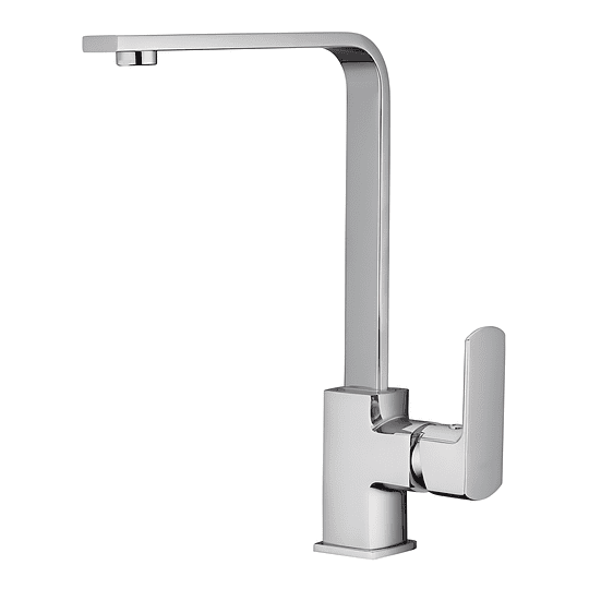 Llave Monomando Lavaplatos Plana Cuadrada