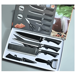 Set De 6 Cuchillos Juego Cuchillos Cocina