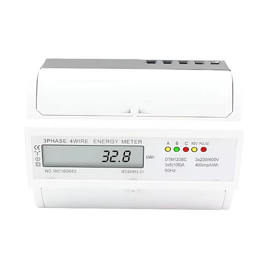 Medidor Trifasico Digital Kwh Din Ac 380v 5(100)a 50hz