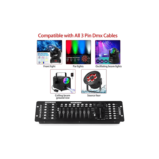 Controlador Dmx 512 Consola Iluminación 192