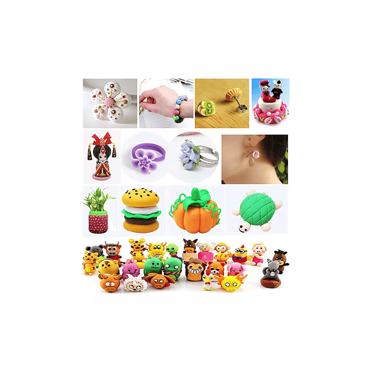 Kit De Arcilla Polimérica 32 Colores Iniciación