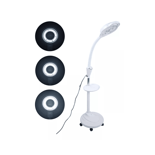 Lampara Luz Fría Lupa Led Con Pedestal Cosmetología Pestañas