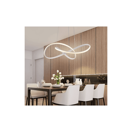 Lampara Led Colgante Moderna 3 En 1 Calida Fria Y Neutra 01 Blanco