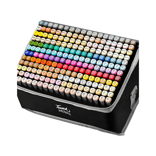 Set 262 Marcadores Lápices Colores Touch Doble Punta