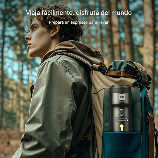 Cafetera Portátil Espresso Premium 7500mah Recargable Compatible Cápsulas Y Café Molido 3 En 1 Original 2.0 By Master Prox®
