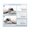 Almohada Cervical Para Cuello Y Hombro Ortopédica Cojín Ergonomico Cuello Memory Foam Premium Cervical Alivio