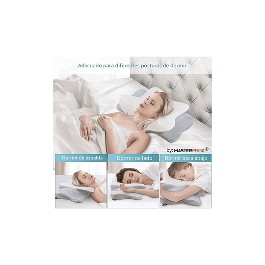 Almohada Cervical Para Cuello Y Hombro Ortopédica Cojín Ergonomico Cuello Memory Foam Premium Cervical Alivio