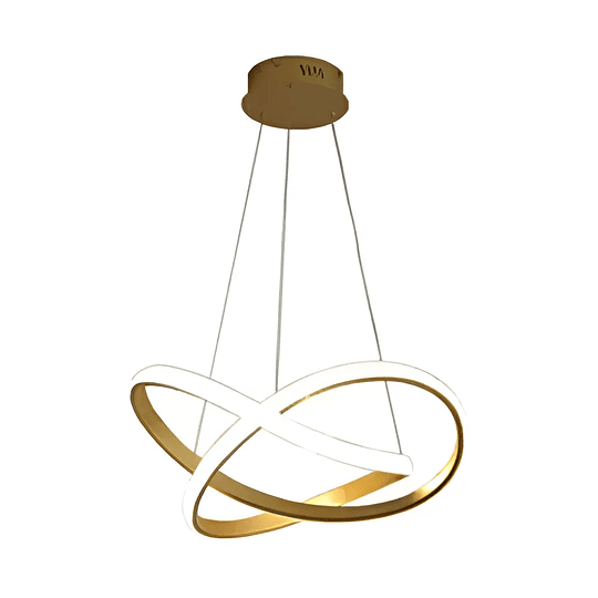 Lampara Led Colgante Moderna 3 En 1 Calida Fria Y Neutra 03 Estructura Dorado