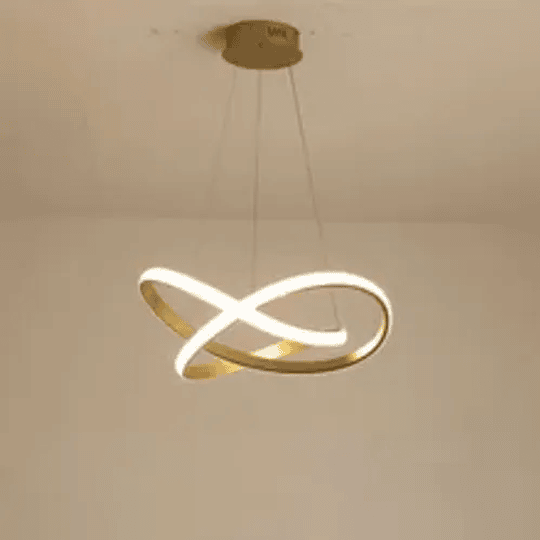 Lampara Led Colgante Moderna 3 En 1 Calida Fria Y Neutra 03 Estructura Dorado