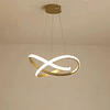 Lampara Led Colgante Moderna 3 En 1 Calida Fria Y Neutra 03 Estructura Dorado