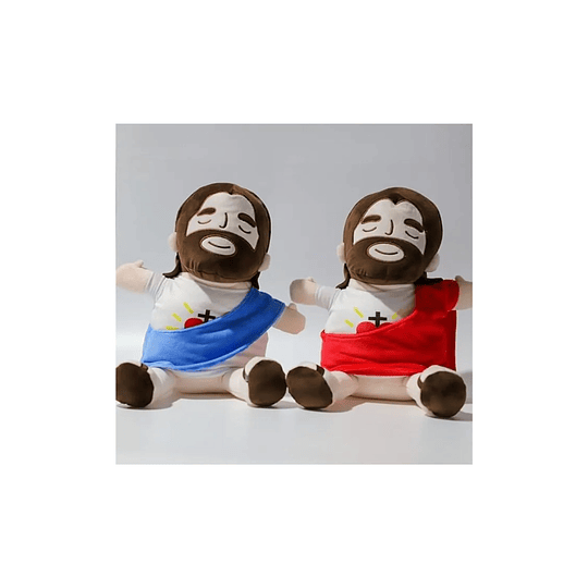 Peluche De Jesús Que Respiras Con Música Y Luces Peluche De Jesus Que Respira, Nuevo Jesús Peluches Para La Ansiedad, 4 Modos, Volumen Ajustable, Suave Dios De Muñeco Para Dormir, Con Música Y Luces