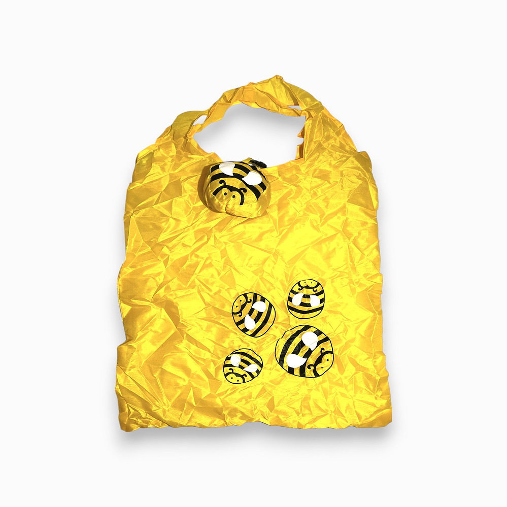 Saco desdobrável com desenho de abelha 2