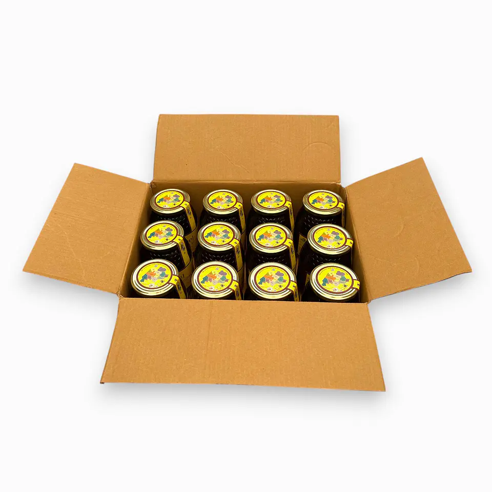 Box with 12 jars of honey - 1Kg 1