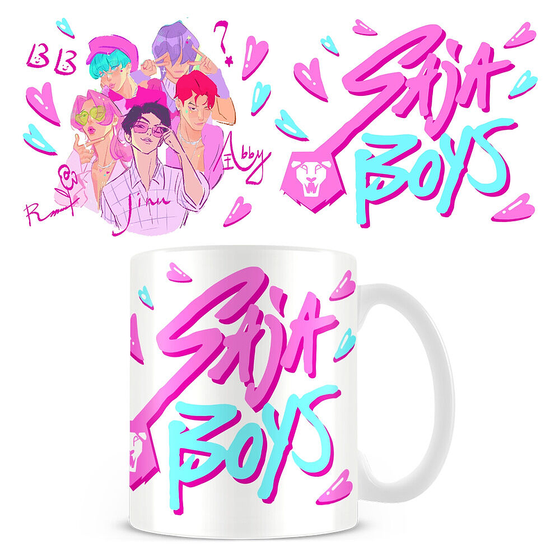 Caneca Saja Boys KPop Demon Hunters 325ml 1