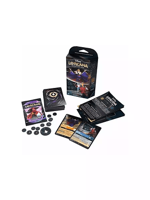 Disney Lorcana TCG - Rise of the Floodborn Starter Deck - Inglês - Âmbar / Safira