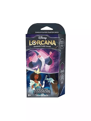 Disney Lorcana TCG - Rise of the Floodborn Starter Deck - Inglês - Ametista / Aço