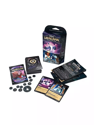 Disney Lorcana TCG - Rise of the Floodborn Starter Deck - Inglês - Ametista / Aço