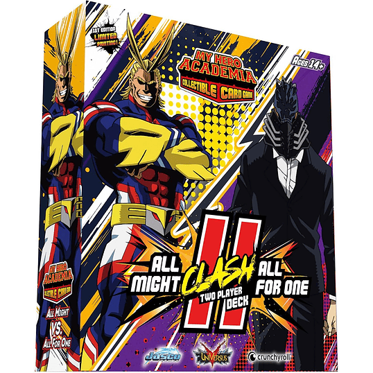My Hero Academia CCG - Série 4: League of Villains - 2 Player Clash Deck All Might vs. All For One - Inglês 2