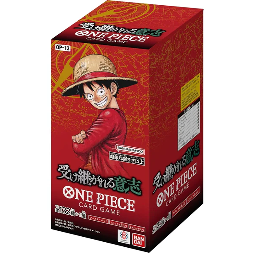 One Piece Card Game: Carrying on His Will Japanese Booster BOX 1